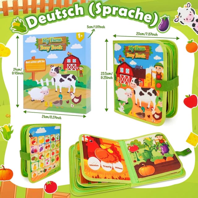 Thumbnail 6 de Busy Board Montessori Lernspielzeug 12+ Monate