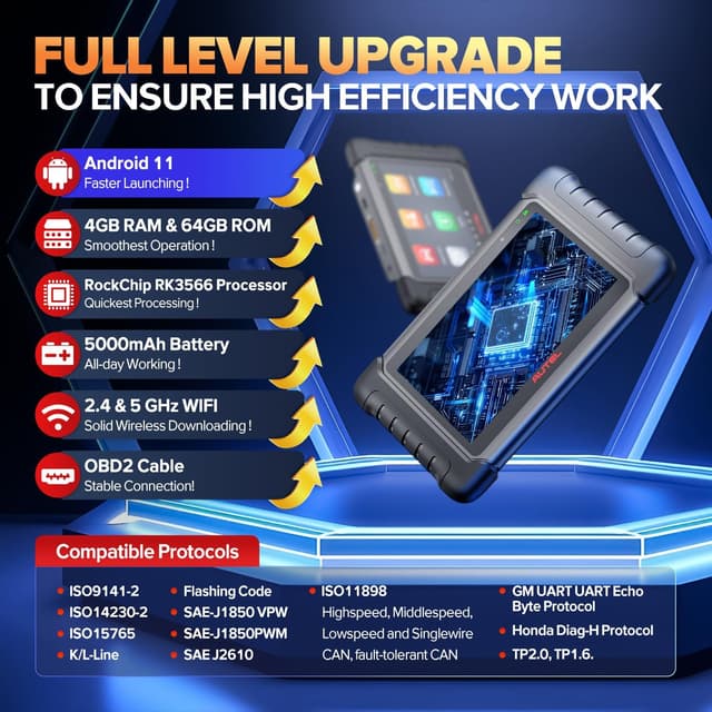 Thumbnail 4 de Autel MaxiCheck MX808S diagnostic scanner 3000+ tests