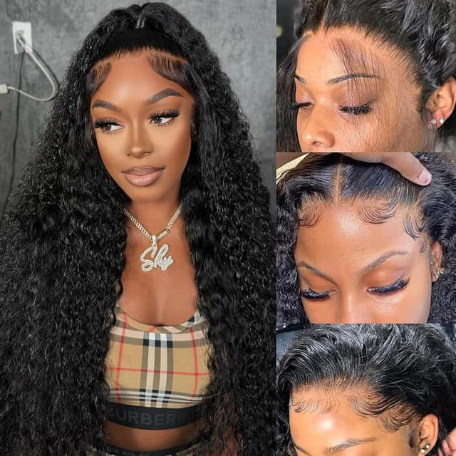 Thumbnail 6 de Momaksa 30 Inch 13x4 HD Lace Front Deep Wave Human Hair Wig (200% Density, Glueless)