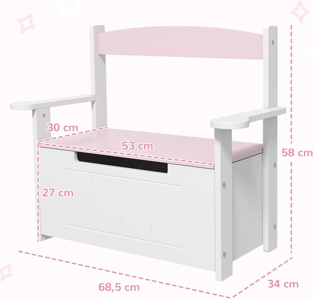 Thumbnail 6 de AIYAPLAY Baúl para Juguetes 68,5x34x58 cm