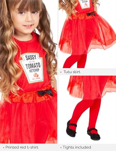 Thumbnail 3 de Rubies Disfraz Baby Ketchup, camiseta y falda tutu