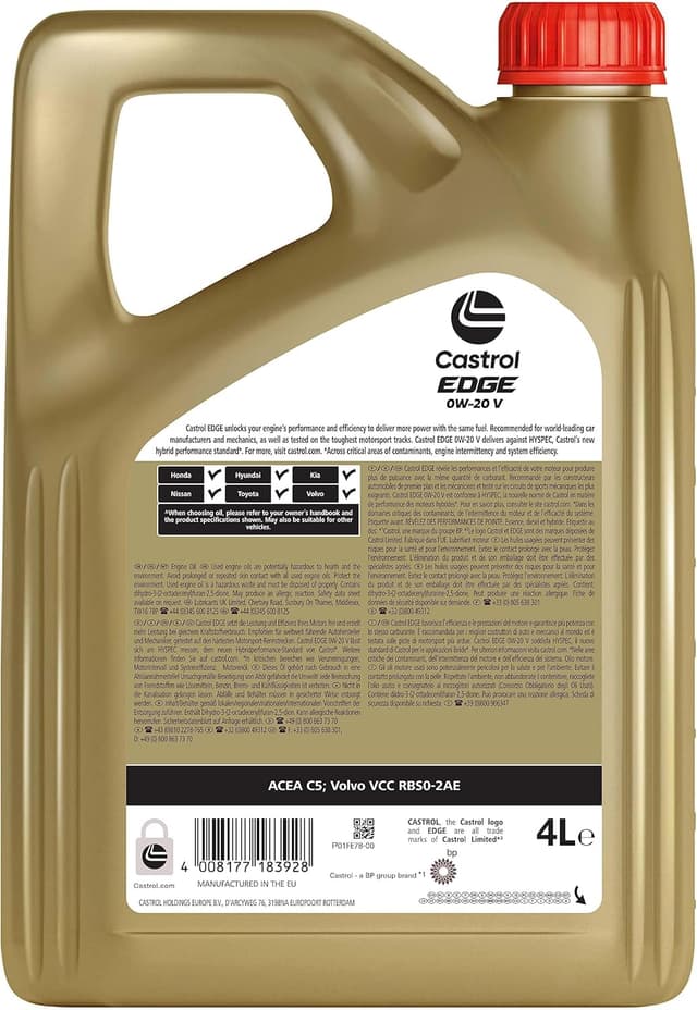 Detalle 2 de Castrol EDGE 0W-20 V 4L