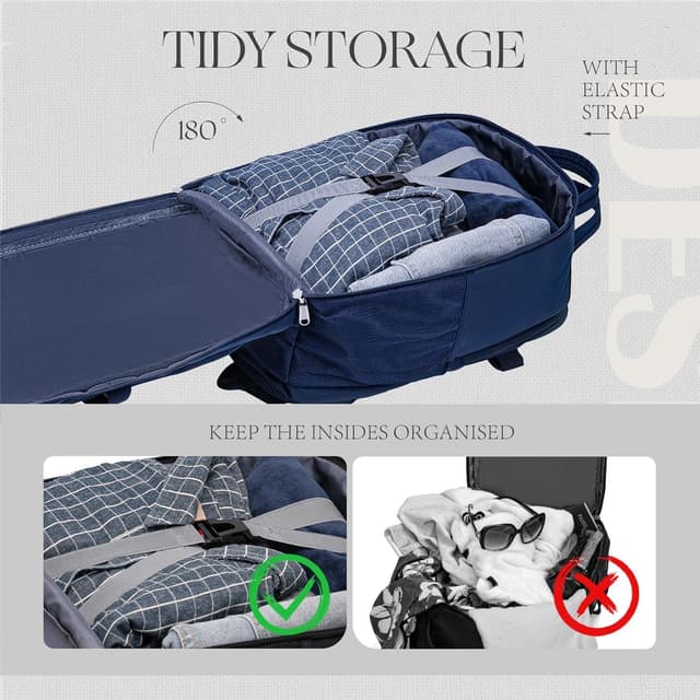 Thumbnail 5 de Lossga EasyJet cabin bag underseat backpack 45 x 36 x 20cm (30L) with laptop pocket