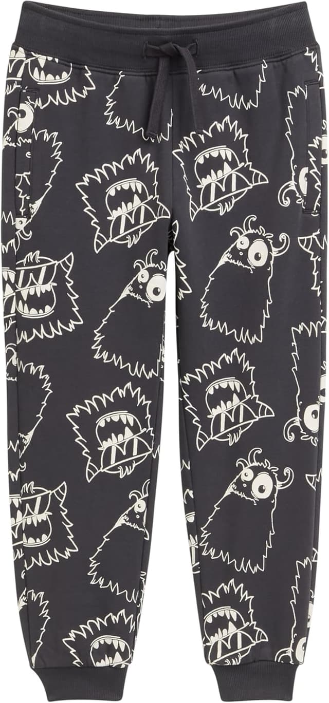 Detalle 2 de TOM TAILOR pantaloni da jogging in felpa con motivo mostro per bambini e ragazzi