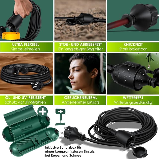 Thumbnail 5 de KESSER Verlängerungskabel 3m IP44