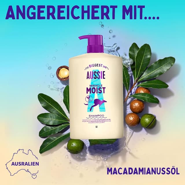Thumbnail 3 de Aussie Miracle Moist Shampoo 1000ml
