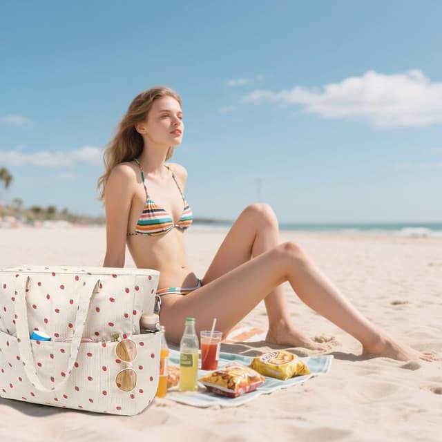 Thumbnail 6 de LEDAOU Große Strandtasche 45 L