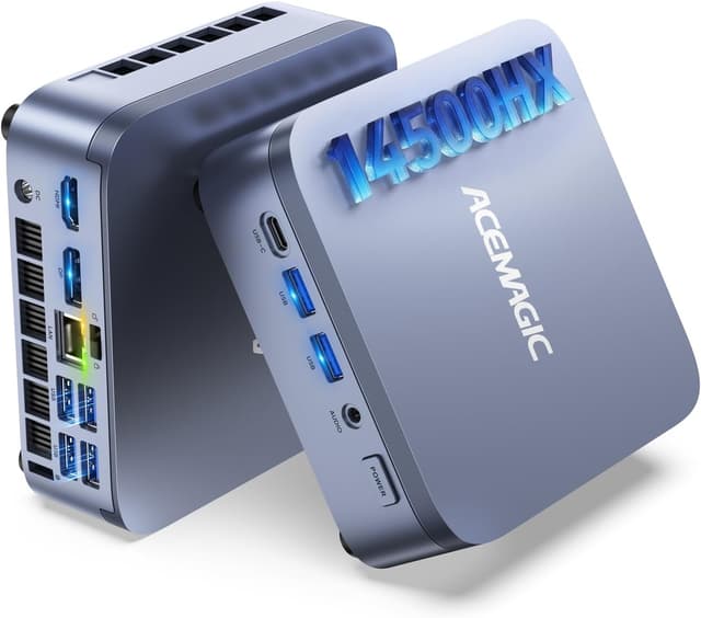 Detalle de ACEMAGIC M5 Mini PC (Windows 11 Pro) Intel Core i5-14500HX, 16GB RAM, 512GB SSD, WiFi 6, Triple 4K