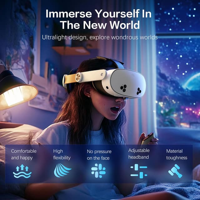 Detalle de Head Strap for Meta Quest 3S / Quest 3 — One-Click Adjustable VR Headset Strap