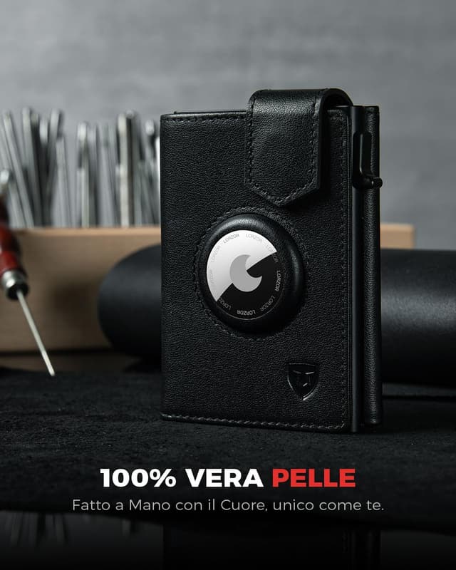 Detalle 2 de LORZOR Portafoglio Airtag Slim 10 carte