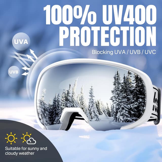 Detalle 2 de YOZISS Maschera da Sci OTG Protezione UV400