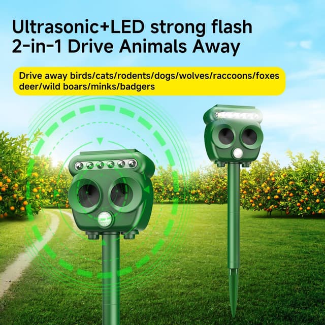 Thumbnail 5 de LOFFU Cat Repellent Garden USB Solar