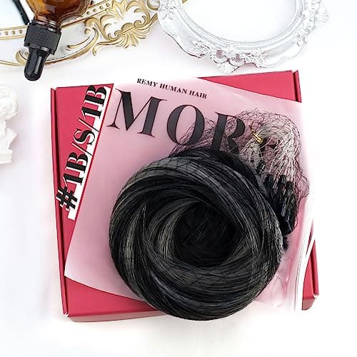 Thumbnail 5 de Moresoo extension cheveux naturel froid ombre noir argenté 50 mèche 35 cm ⚙