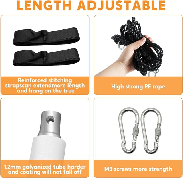 Thumbnail 3 de TURFEE 40 Rainbow Saucer Swing 900 lb