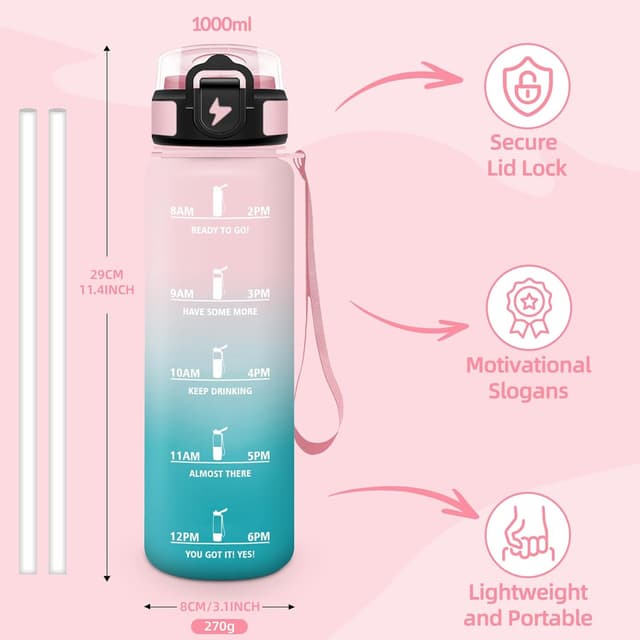 Thumbnail 4 de Mulbijeo Gourde 1L avec paille