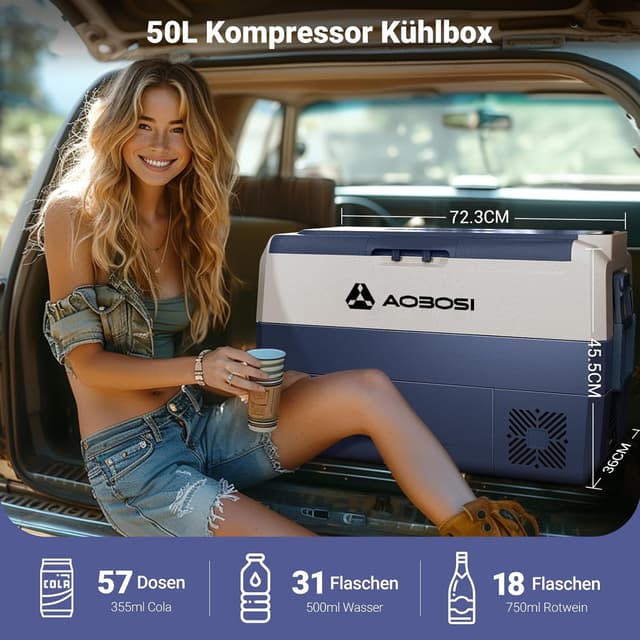 Thumbnail 1 de AAOBOSI Kompressor Kühlbox 50 L – Camping-Kühlbox