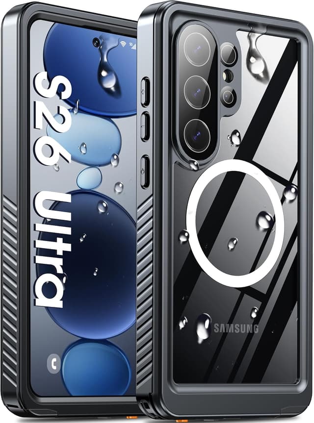 Thumbnail 6 de Oterkin Waterproof MagSafe Case for Samsung S26 (IP68) with Screen & Camera Protection, Black