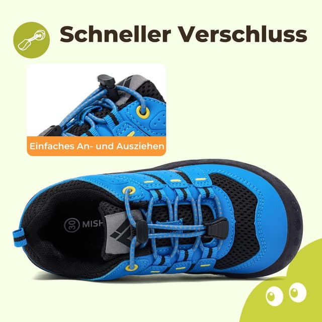 Detalle de Kinder Trekkingschuhe 24-38 mit Schnellverschluss
