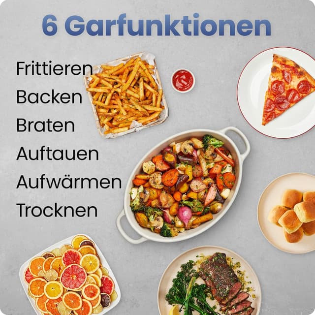 Detalle 2 de Chefman TurboFry Heißluftfritteuse 8,5 l