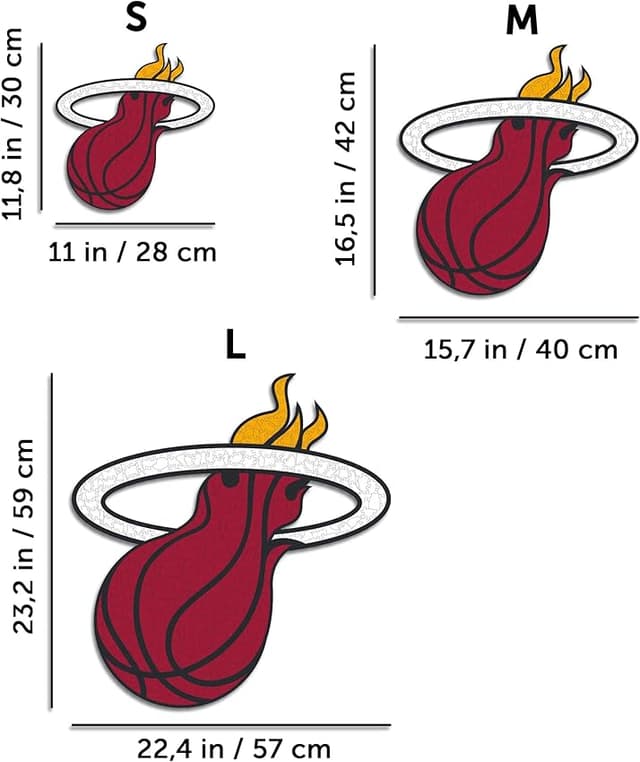 Detalle 2 de Iconic Puzzles Miami Heat Puzzle de madera 500 piezas 🧩