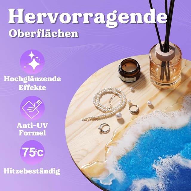 Detalle de LET'S RESIN Epoxidharz Set 500 ml 1:1