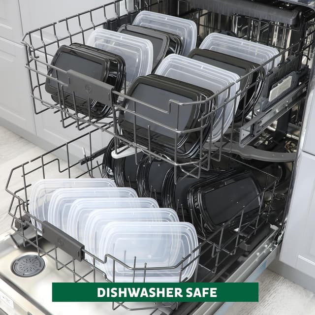 Thumbnail 6 de Freshware 50-Pack Meal Prep Containers (1 Compartment, BPA-Free, 32 oz) with Lids