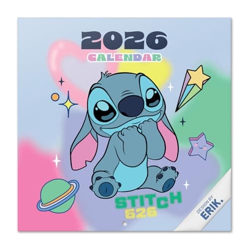Imagen de Grupo Erik Calendario da muro Stitch 2026 30x30 cm 📅 en OfertitasTOP