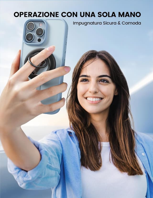 Detalle 1 de Lamicall supporto magnetico MagSafe anello 360°