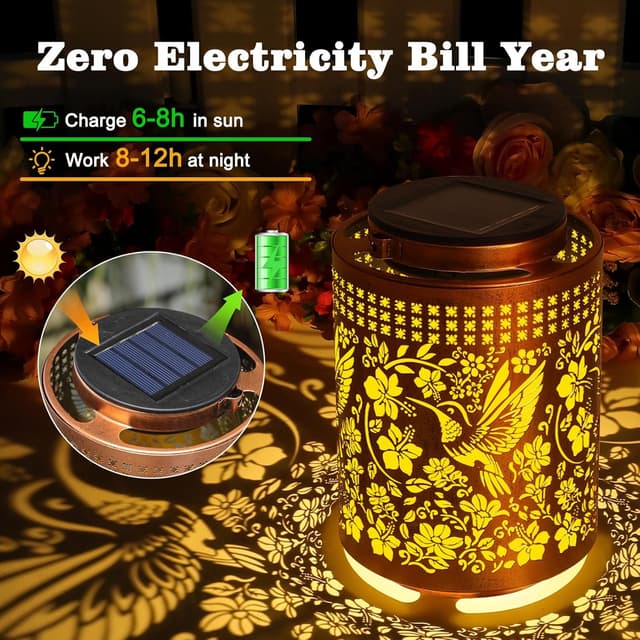 Thumbnail 5 de Hummingbird Solar Lanterns for Outdoors