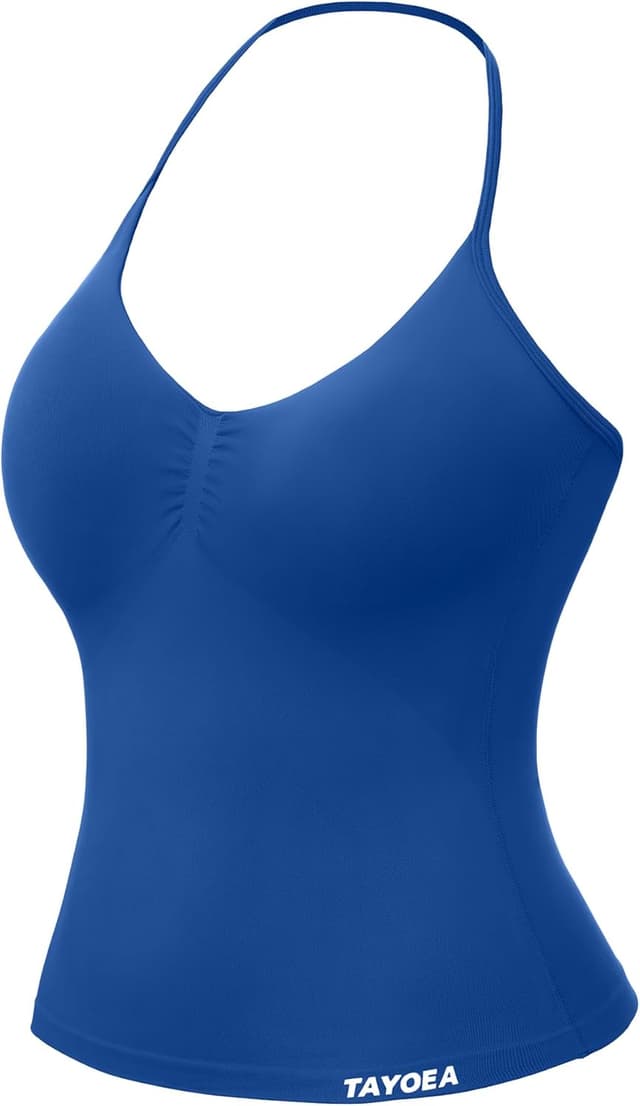 Detalle de Tanktop Damen TAYOEA Yoga mit V-Ausschnitt