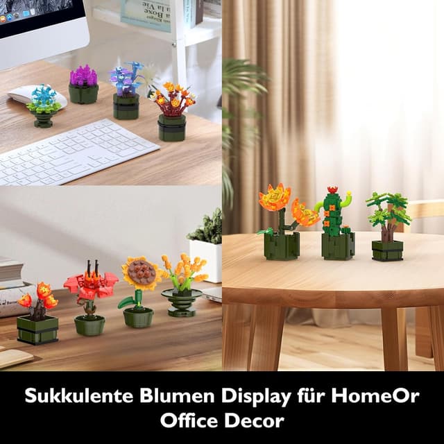 Thumbnail 3 de JMBricklayer 12er Sukkulenten Bausatz 🌵