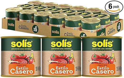 Imagen de SOLÍS Tomate Frito Casero Pack de 6 x 3 latas 🍅 en OfertitasTOP
