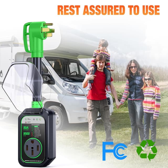Detalle 2 de GEARGO 50A RV Surge Protector 9500J ๐