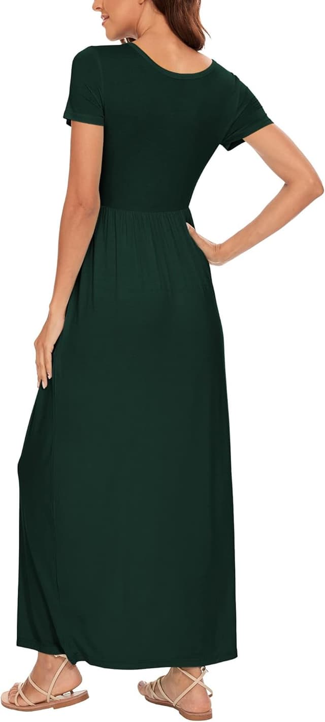 Thumbnail 3 de DEARCASE Damen Maxi Kleid Floral mit Tasche đž