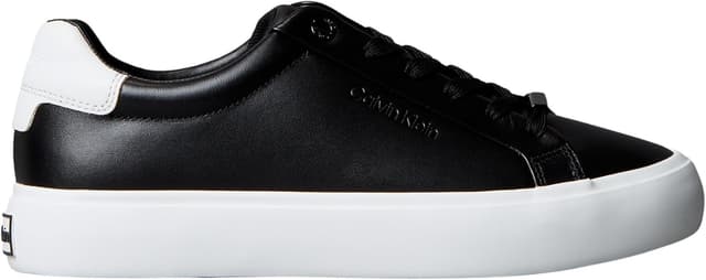 Detalle de Calvin Klein Women’s Lace-up Leather Cupsole Trainers