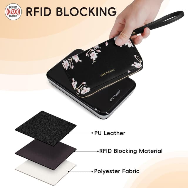 Detalle de Pomelo Best Portafoglio Donna stampa floreale 16,5 cm