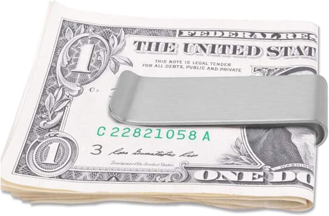 Detalle de Yarlung 12-pack slim stainless steel money clips for men (cash clip & card holder)