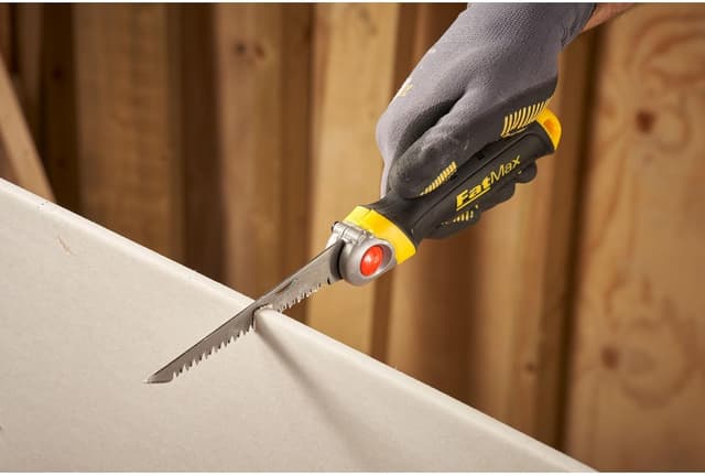 Detalle de STANLEY FATMAX FMHT0-20559 seghetto a serramanico con lama per cartongesso (8 denti/pollice, 130 mm)