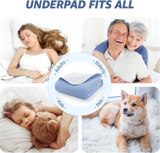 Thumbnail 6 de PICK FOR LIFE 4-Pack Washable Incontinence Bed Pads & Bed Protector Sheets (86x91cm)