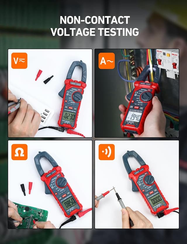 Detalle 1 de AstroAI Digital Clamp Meter 2000 Stromzange