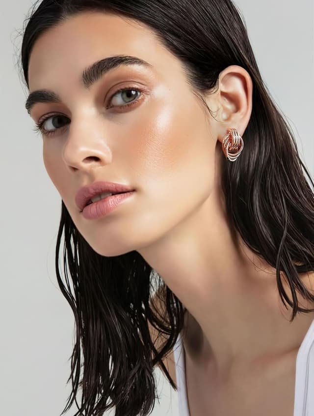 Thumbnail 1 de LILIE&WHITE Orecchini Cerchio Multiplo Oro Rosa