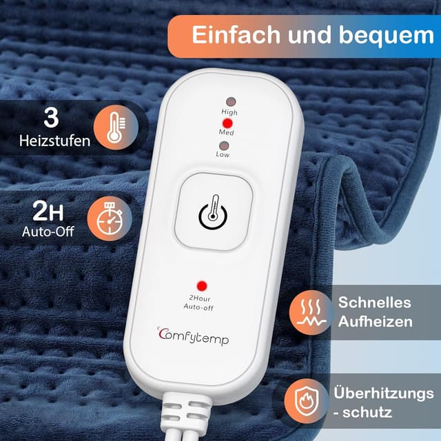 Thumbnail 4 de Comfytemp XXL-großes Heizkissen 83×43 cm ♨