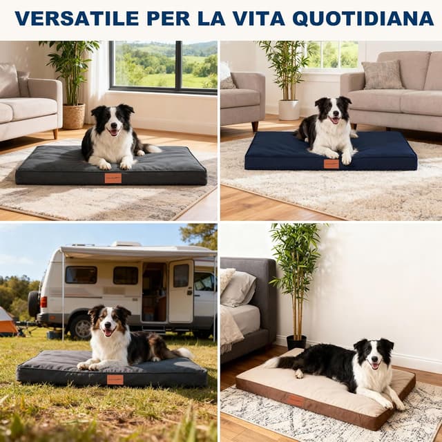Thumbnail 6 de WAVVE Cuccia Cane Grande ortopedica 91x69x7,6 cm con copertura impermeabile estraibile e lavabile