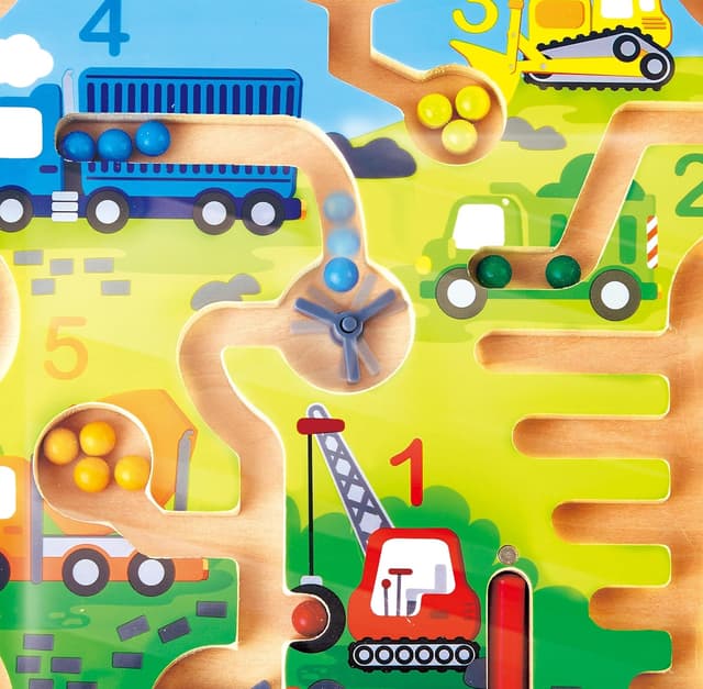 Thumbnail 6 de Hape Labirinto Magnetico Educativo – Cantiere Edile e Numeri
