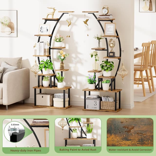 Thumbnail 6 de BACEKOLL Pflanzenständer 9 Ebenen mit Wachstumslichtern