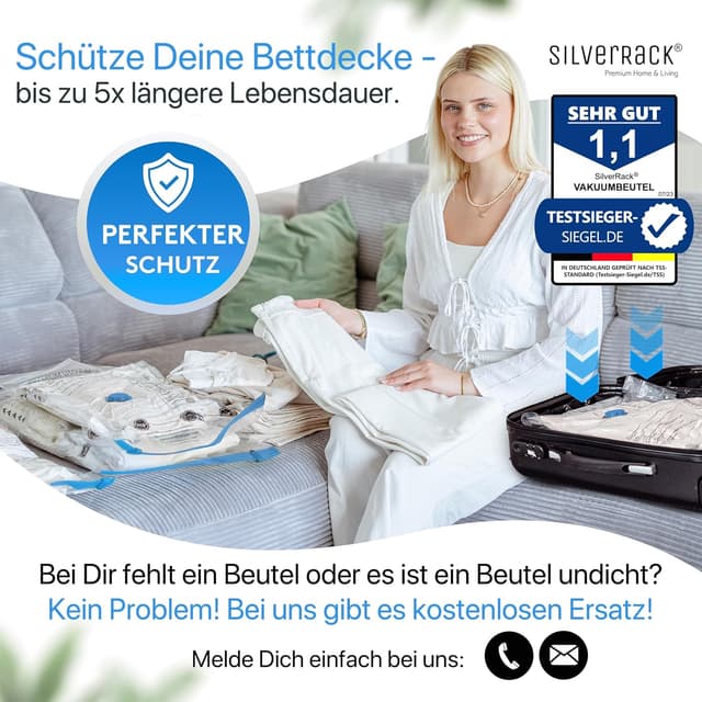 Thumbnail 4 de SilverRack Vakuumbeutel für Bettdecken XL 6 Stück