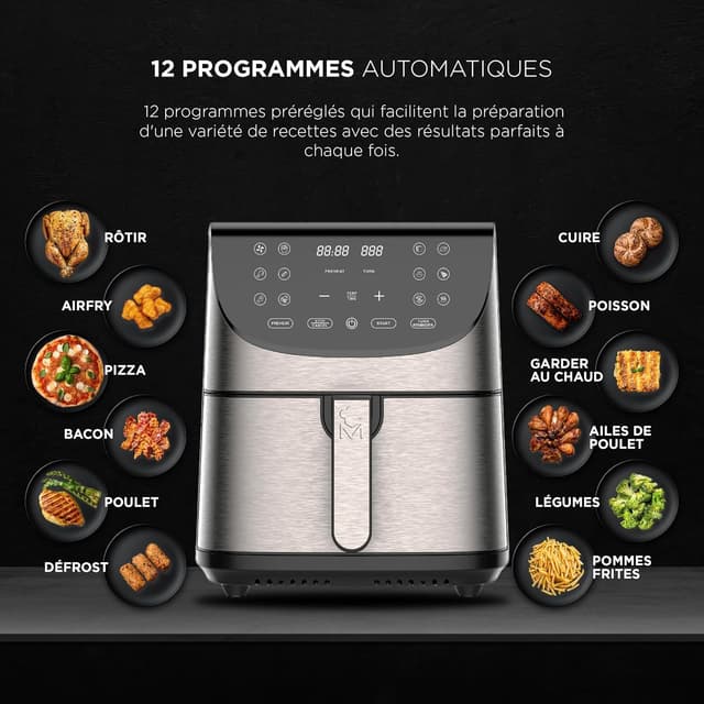 Thumbnail 4 de MasterPro ROCKET 700 - Freidora de Aire 1800W 7L 🍟