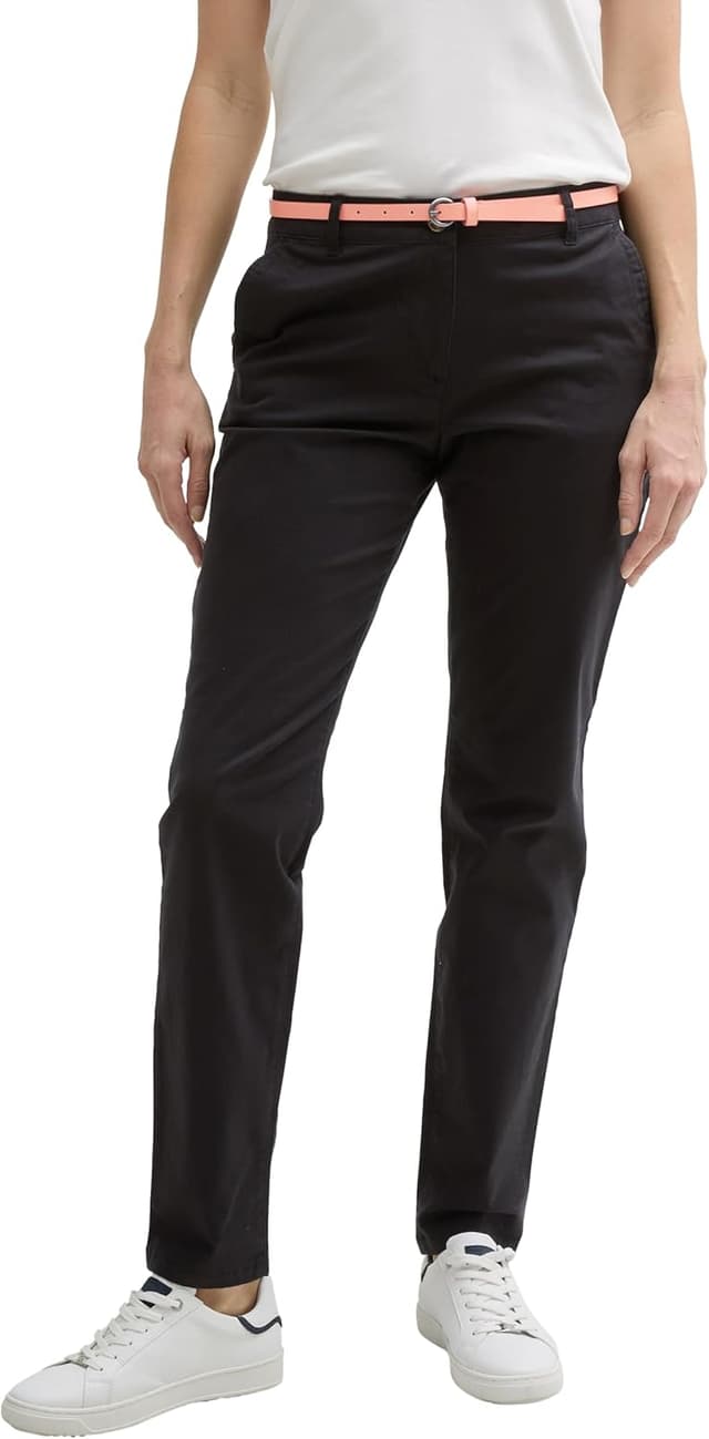 Detalle de Tom Tailor 1016542 Pantaloni chino slim donna con elastan
