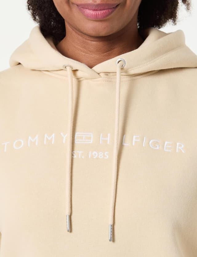 Detalle de Tommy Hilfiger Corp Logo Mdrn Hoodie Ww0ww47832 sweat à capuche femme