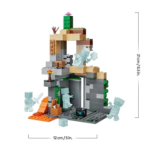 Thumbnail 6 de LEGO Minecraft La Mazmorra de Zombis 21587 con minifigura del Errante y 3 zombis (juguete interactivo para 8+)